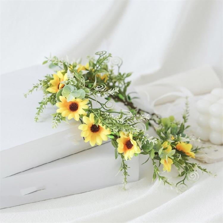 Flower Headbands Daisy Garlands Crown Hair Wreath Bride Flower Crown Wedding