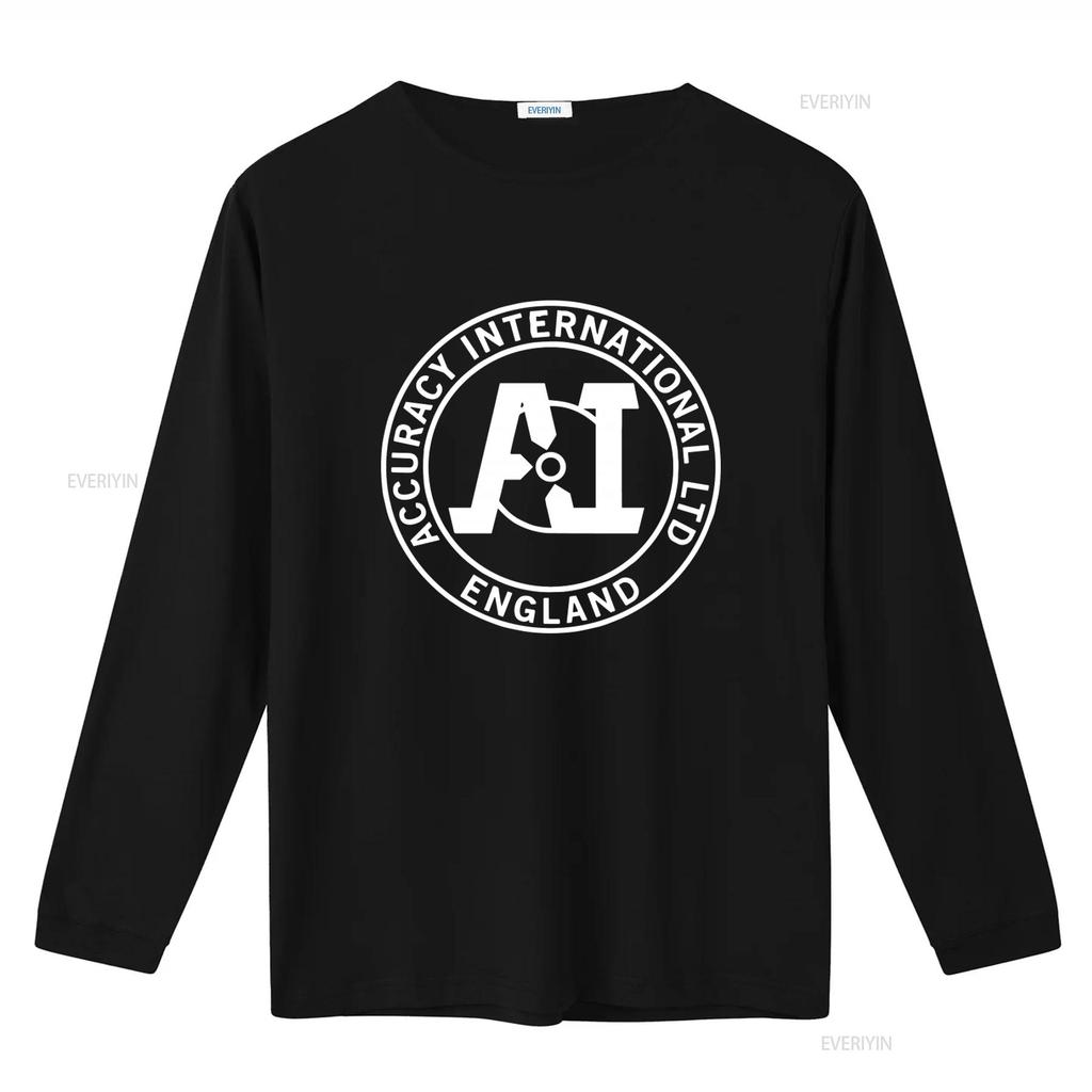 Accuracy International Guns Firearms Mens Black T Shirt Size S 5XL Premium Quality Print vintage Washed streetwear Stretched