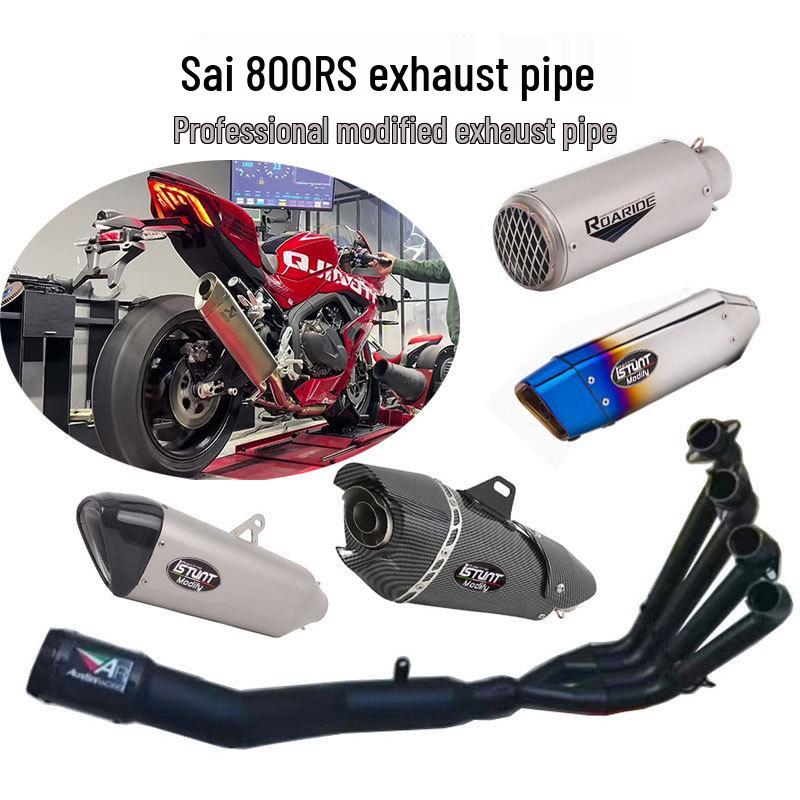 Compatible Exhaust Pipe Modification for Qianjiang QJMOTOR Sai 800RS: Original Valve Mid and Front Sections