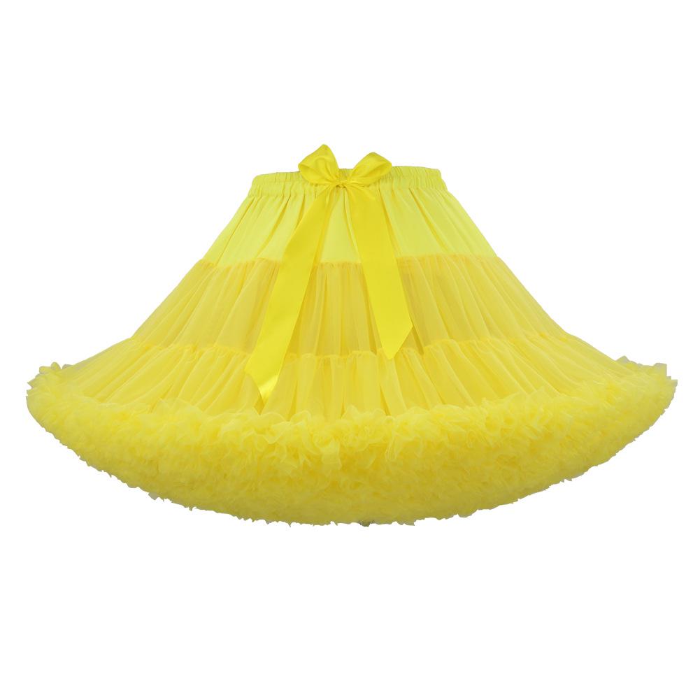 Weißer Erwachsenen Mesh Puffrock - Super Puffiger Halbkörper-Kostüm-Petticoat