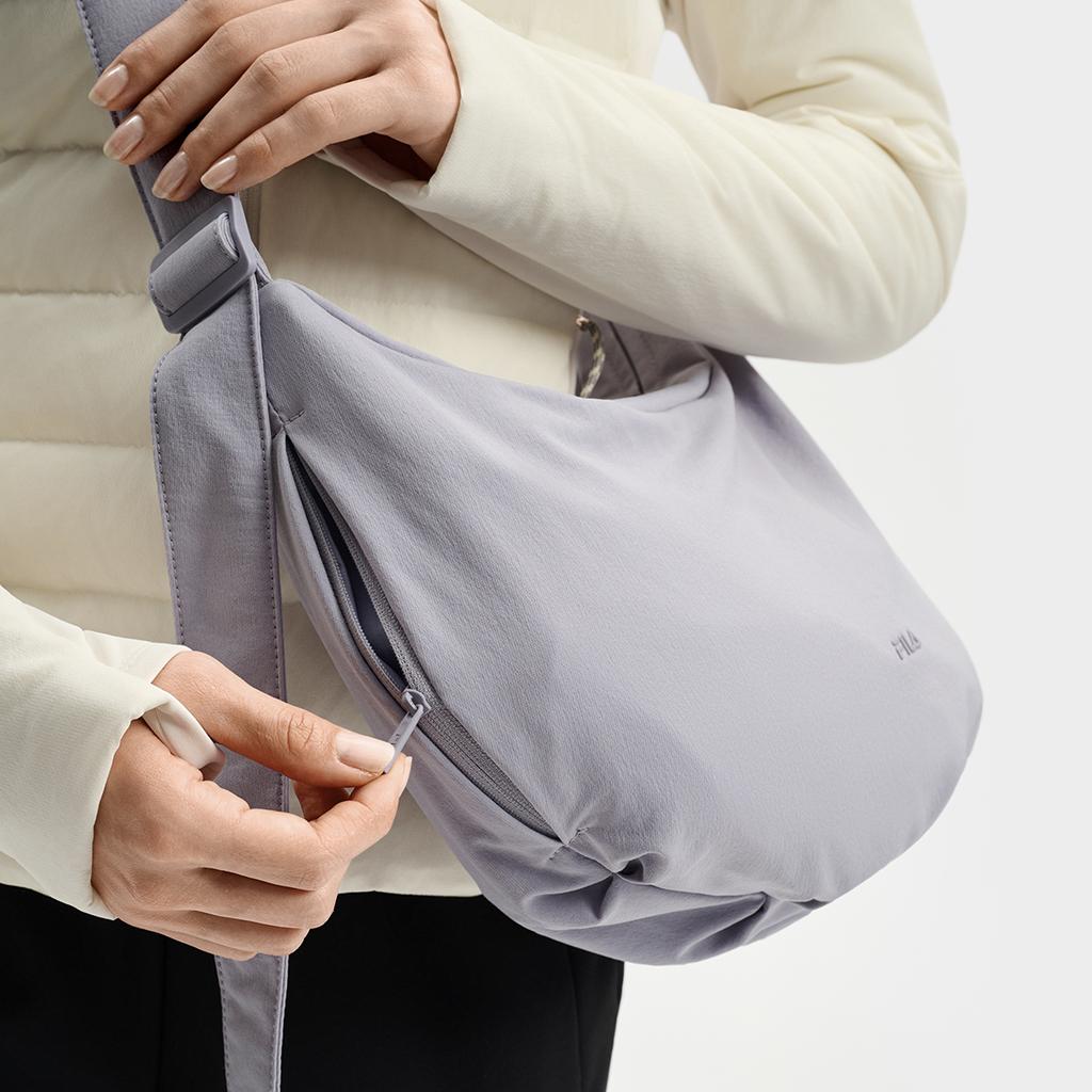 New FILA Fitness Fabric Shoulder Bag Women's New Tile Gray A13W531165FGY