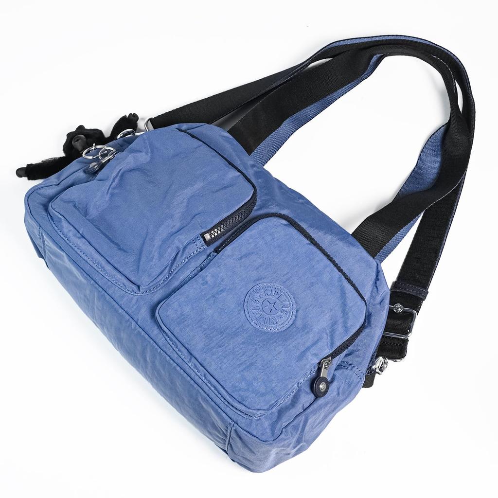 Kipling COOL DEFEA Boston Bag for Men and Women In Blue and KI284956V Love, [Used]