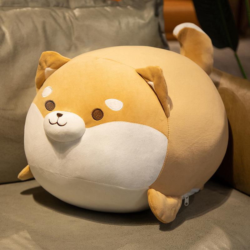 Cute Shiba Inu Plush Toy Doll Dog Ragdoll Corgi Doll Pillow Bed Super Soft Sleeping Big Pillow