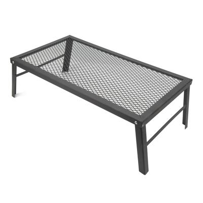 Faltbarer Lagerfeuerrost Faltbarer Lagerfeuergrill Robuster Eisen Wasserdicht Tragbarer Lagerfeuer Kochrost für Outdoor-Grillen