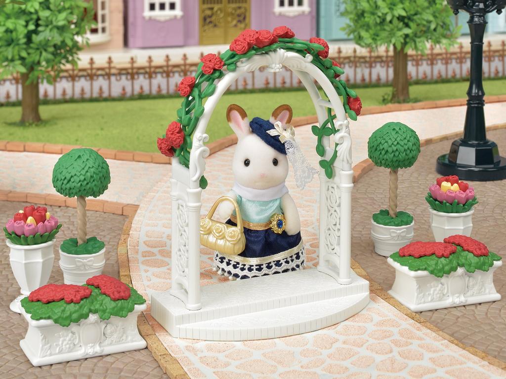 Sylvanian Families Town Arch Flower [Rose & Pot] TF-02
