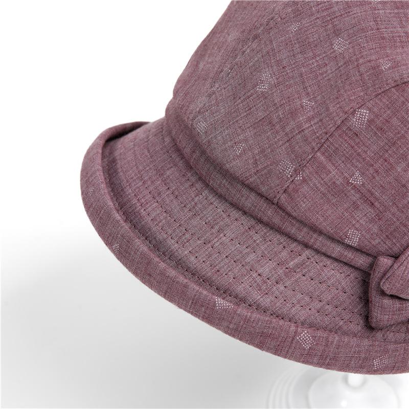 Petit chapeau de pêcheur à bords roulés avec décor de ceinture à nœud, chapeau de soleil Simple et élégant, chapeaux seau adaptés aux voyages