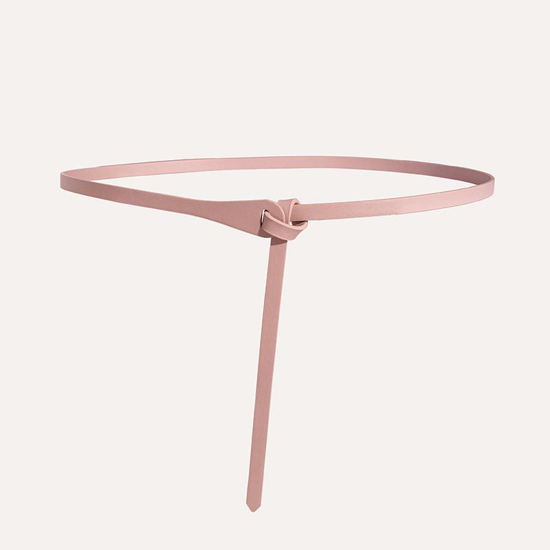 Simple Pu Waist Belt For Dresses With Adjustable Pin Buckle Women For