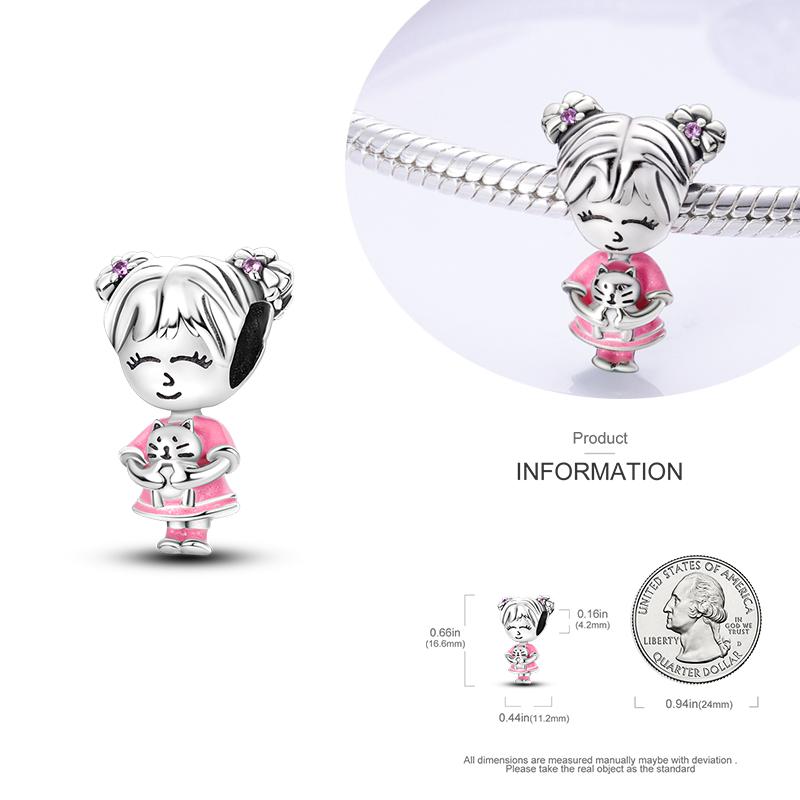 Charms Copper Beads For Women Fit Original Bracelet Animals Diy Pendants Jewelry