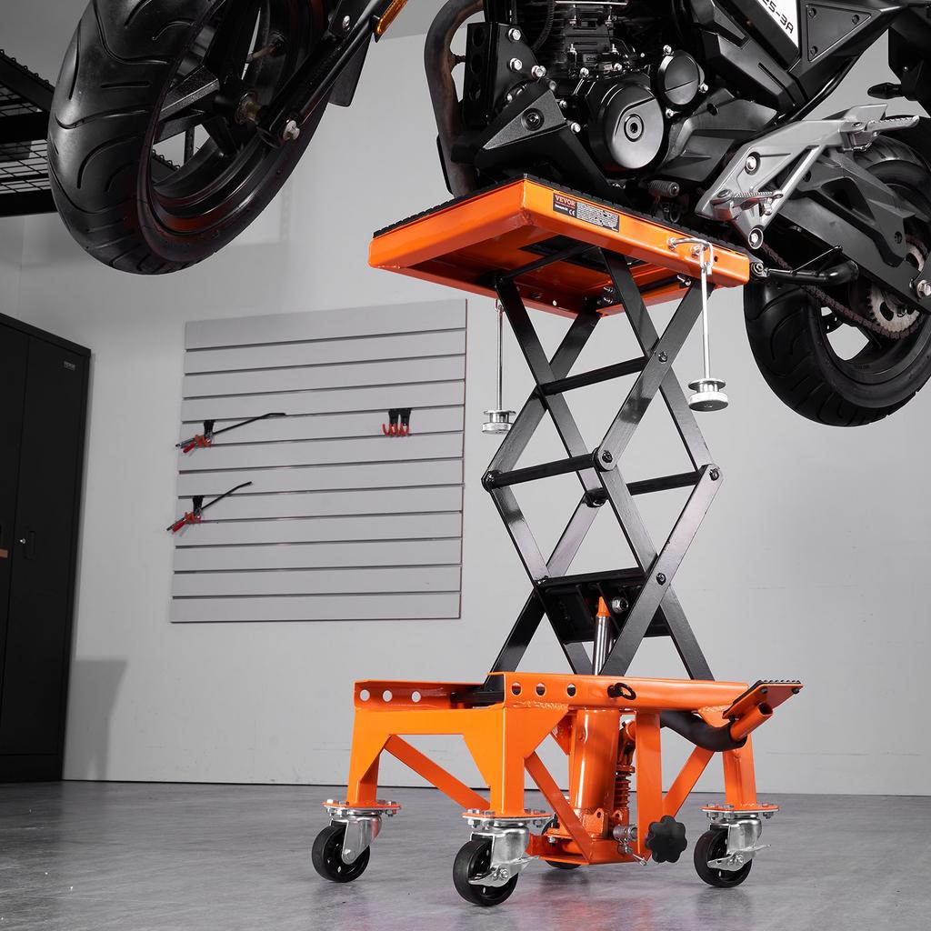 VEVOR Hydraulic Motorcycle Lift Table 158.8 Kg Dirt Bike Scissor Jack Stand