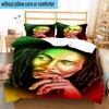 Bob Music Vibrant Art 3pcs Bedding,Including 1pc Duvet Cover And 2pcs Pillowcases Perfect for Christmas,Ideal for Bedroom, Dormitory