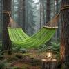 Curved Rod Camping Mesh Hammock Good Load-bearing Hanging Swing Outdoor Swing Hammock  Travel