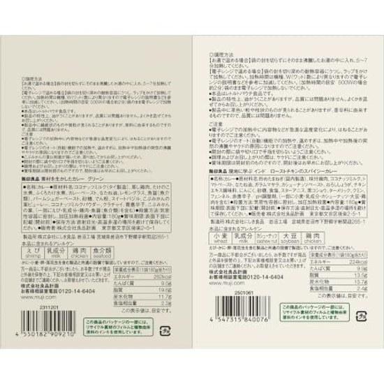 Introduced On Satapura Popular 5 Types Muji Curry Set (6th Generation Butter Chicken Keema Green Spicy Roast Hearty Vegetable Pork Mince Curry) Card