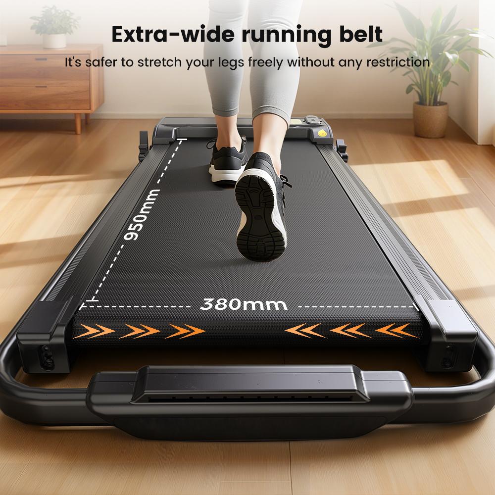 Treadmill iScooter Speed 1-12km/h Lndoor Treadmill With Bluetooth APP LED Display Max Load 120Kg Black FT52