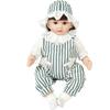 18" Soft Silicone Reborn Doll Clothes, 45cm DIY Girl's Realistic Doll Outfit.