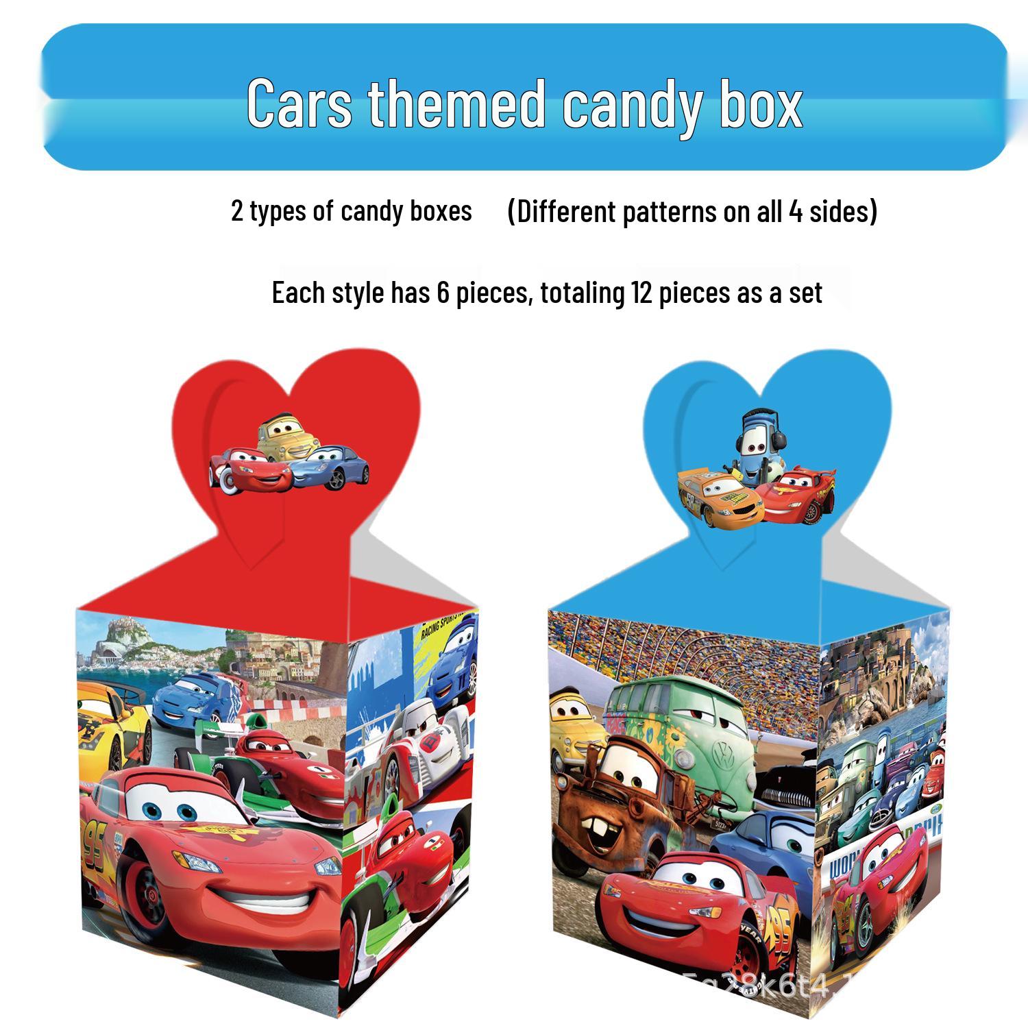Cars Theme Birthday Party Candy Box Decorations