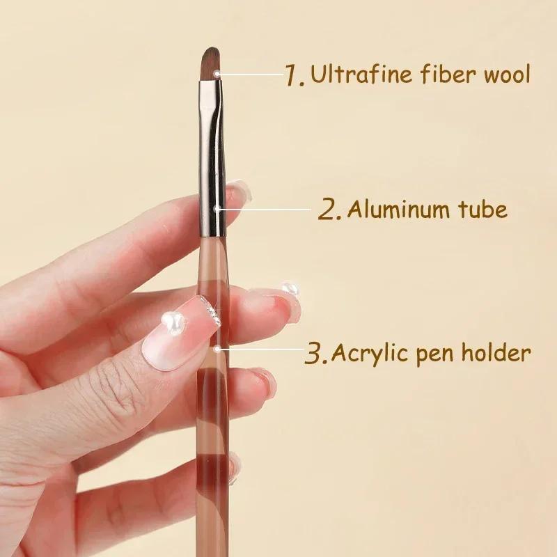 9PCS Brush Liner DIY Painting Pen Manicure Acrylic Drawing Brush for Nail Art Design Nails Tip Display Painting Tool