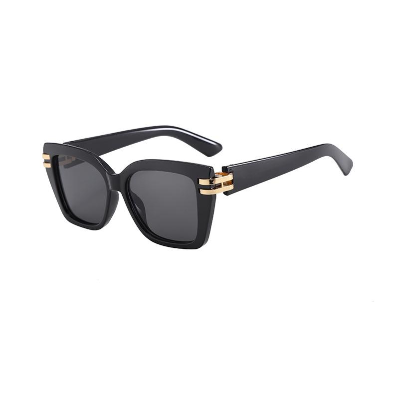 Sunglasses Women's Square Round Face Thin Anti-ultraviolet UV400 Sunglasses Men's