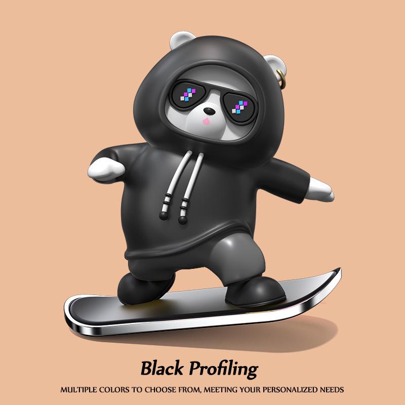 

Мультяшный медведь украшение для автомобиля: Креативное украшение для виляющего скейтборда своими руками