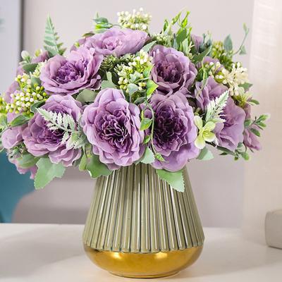 Fake Flower Useful Vivid Appearance Eco-friendly Artificial Flower 5 Forks Simulation Camellia Bouquet Wedding Decoration Fake Flower
