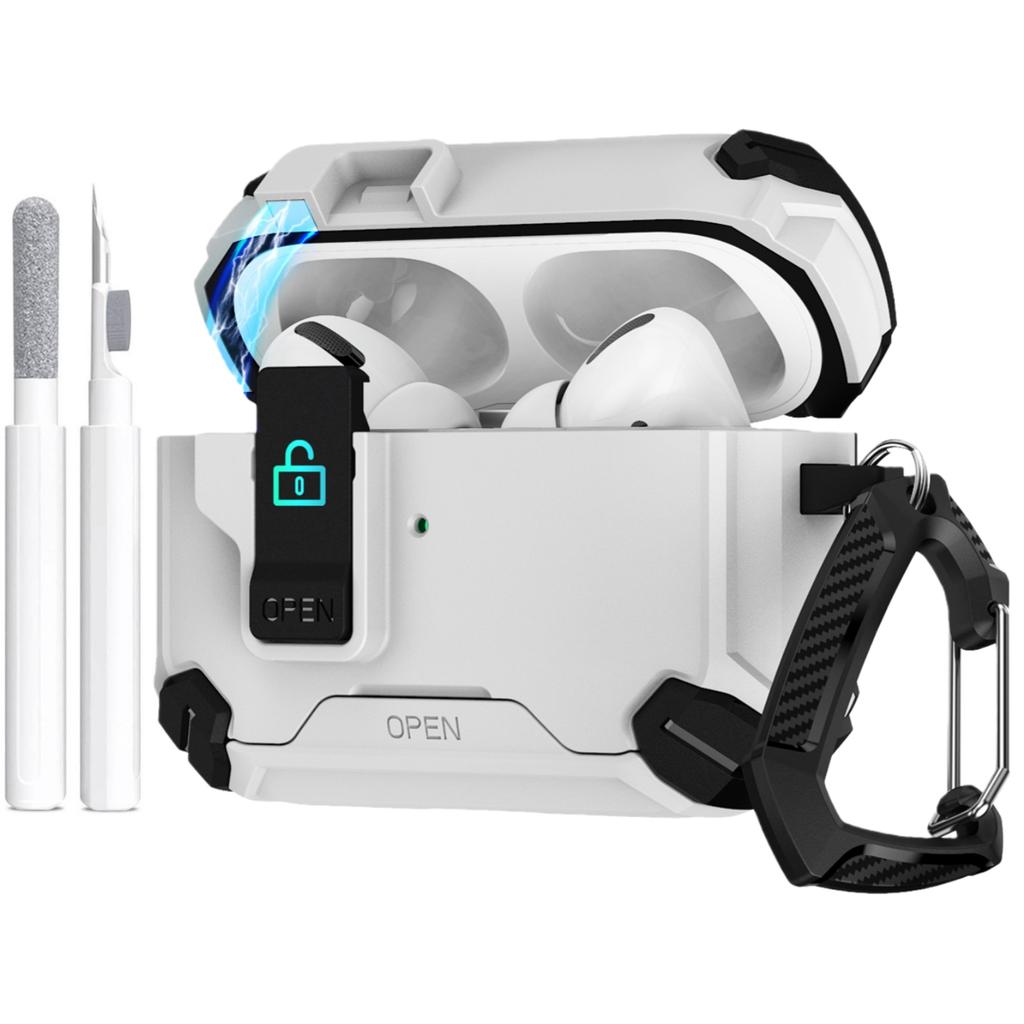 Phone Stand for Airpods Pro 3 Secure Lock Case for Airpods Pro 3rd Generation   Earphone Case for Airpods Pro 3 with Cleaner Pen