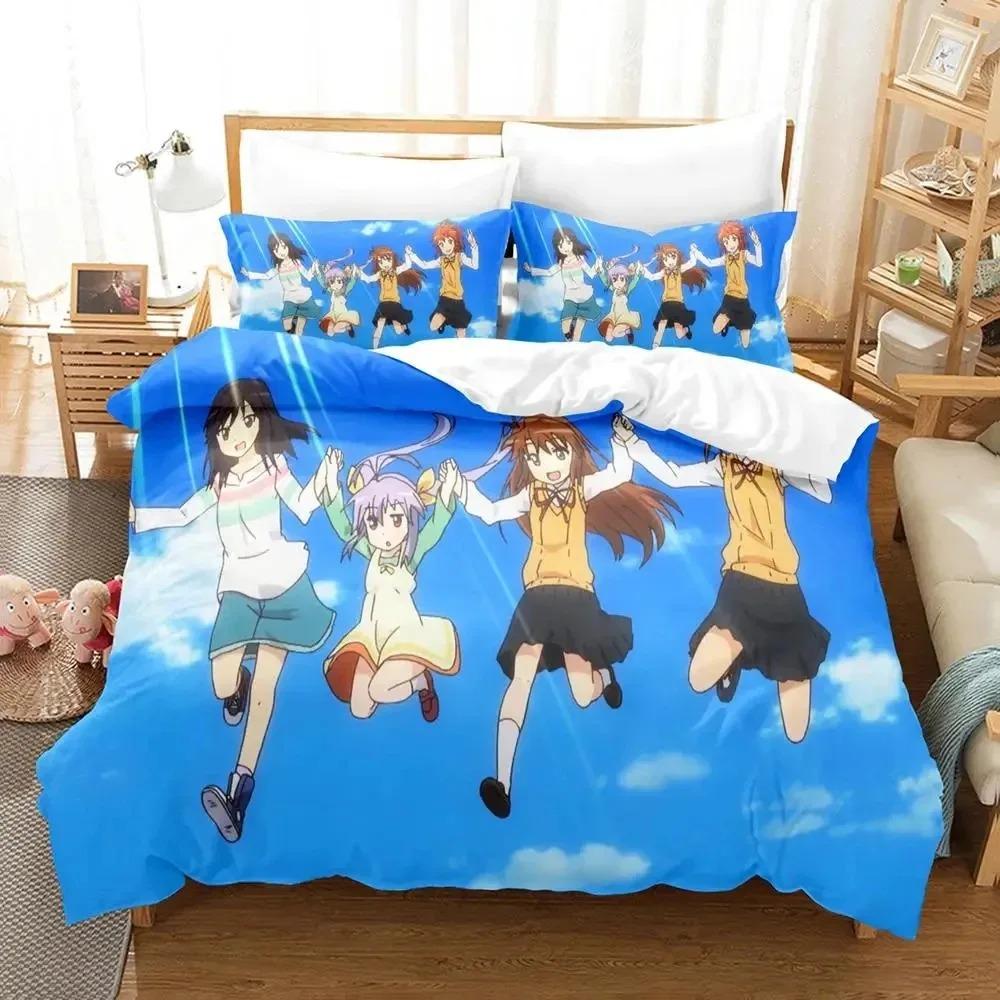 3D Print Anime Non Non Biyori Bedding Set Duvet Cover King Queen Size Boys Adult Soft Comforter Pillowcase