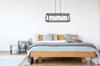 HANGING LAMP CAGE ELEGANT GLASS BALL