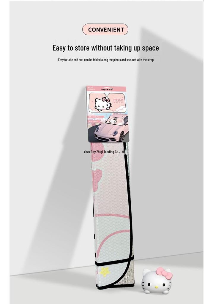 Sanrio Car Windshield Sunshade - Heat Insulation & Sun Protection Visor