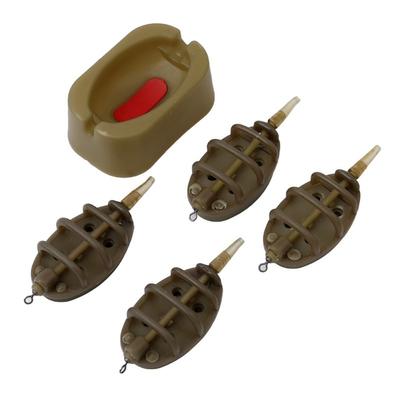 Premium Inline Method Feeders Set With Quick Release Moulds Portable Lightweight Flysand Fishing Feeder