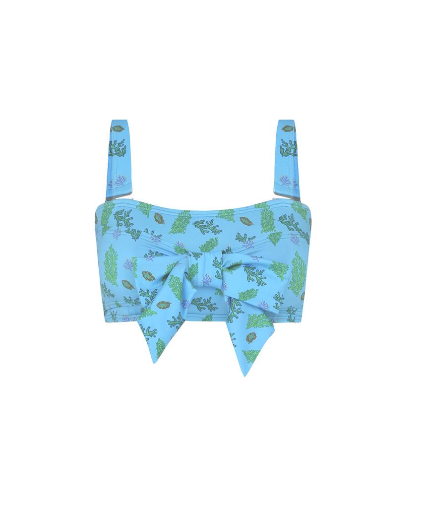 Soltipeullawo Polyp Ribbon Bra Top Blue