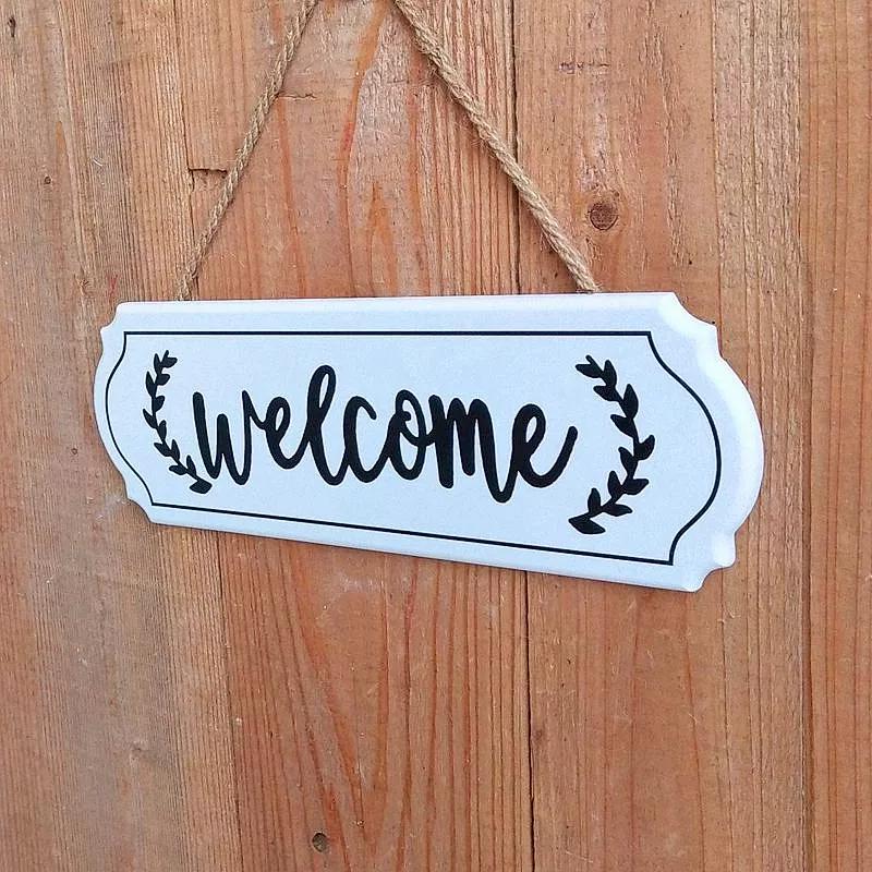 1pc Wooden Decorative Door Sign Simple for Door Wall Hanging