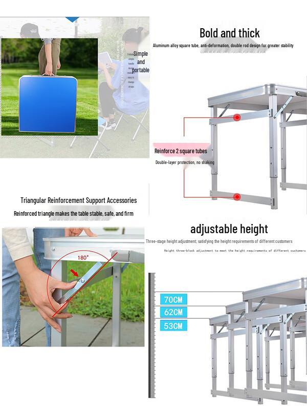 Handun Portable Outdoor Folding Table & Chair Set
