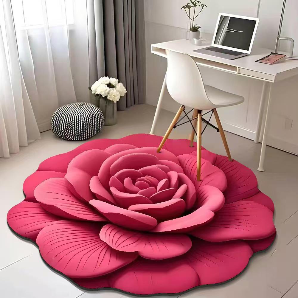 

Рожевий плед-килимок для вітальні, спальні або туалетного стільчика з килимком з діатомової землі 40x40 cm