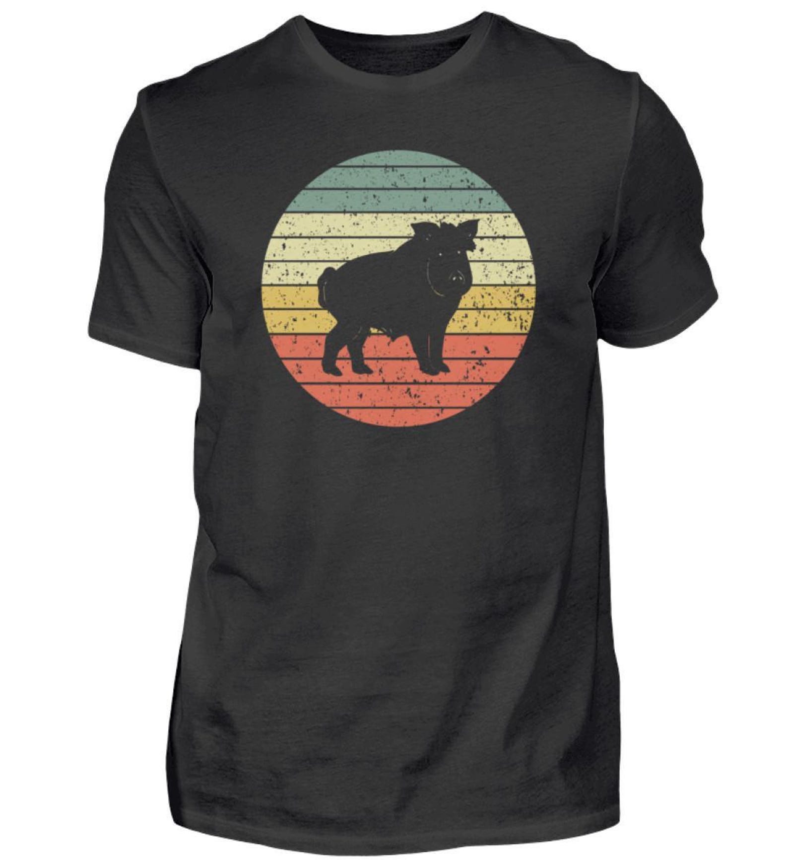 Forest Wild Boar Retro Wild Boar Wild Boar T-Shirt Forester - Men s Shirt L