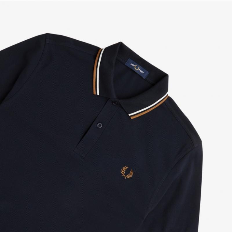 Fred Perry Fred Perry Twin Tip Fred Perry Tričko  U86   Afpm2413600 U86