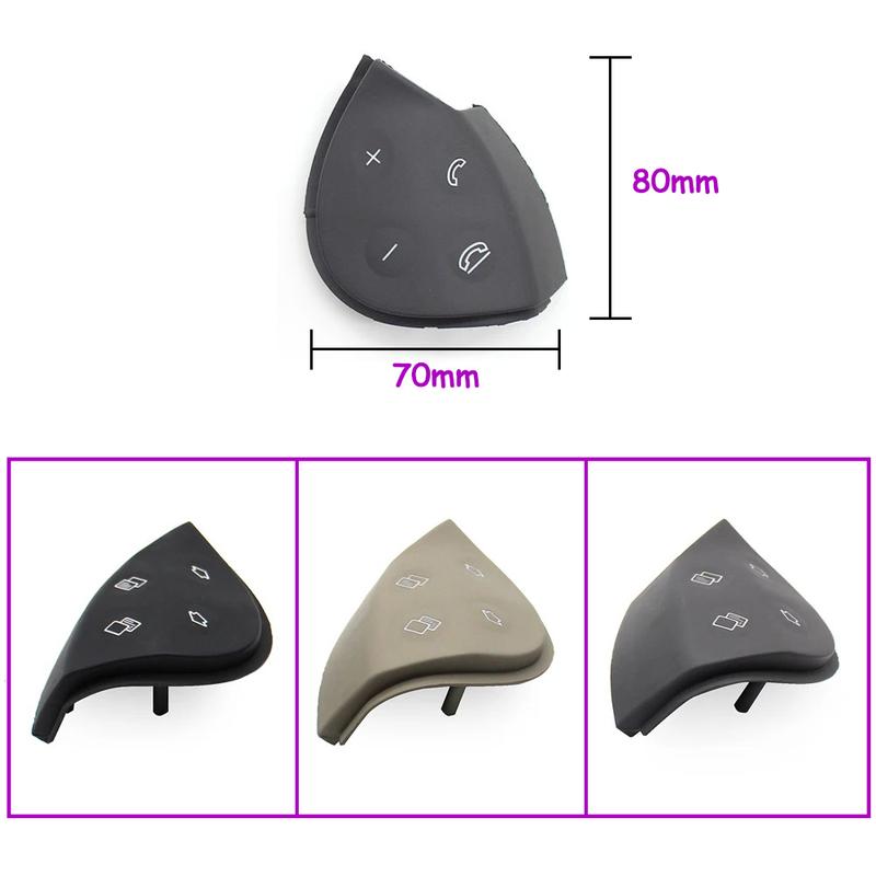 Car Interior Multifunction Steering Wheel Switch Control Button Keys Trim Cover For Mercedes Benz E Class W211 E320 E350 E550