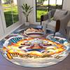 Luffy D Round Area Rug Carpet Rug For Living Room Bedroom Sofa Playroom Decor Nonslip Floor Mat