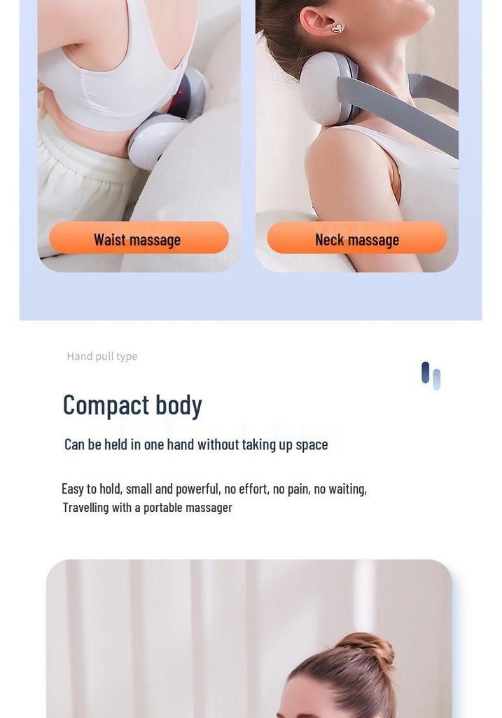 Multifunctional Electric Neck and Shoulder Massager for Cervical Spine Relaxation