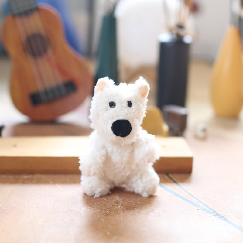 

Милий Милий Вест Хайленд Маленький Білий Собачка Підвіска Плюшева Іграшка Мультяшна Лялька Прикраса для Підвішування на Сумку Брелок 12cm