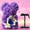 25cm Rose Flower Teddy Bear Gift Set In Premium Box Valentines Day Present For Her Mothers Birthday Anniversary Romance