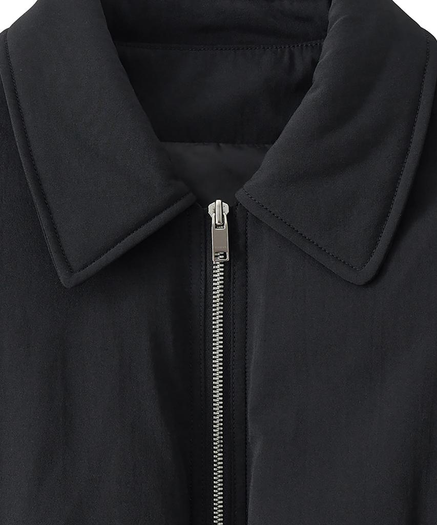 Noirer Padded Wool Crop Blouson (Black)