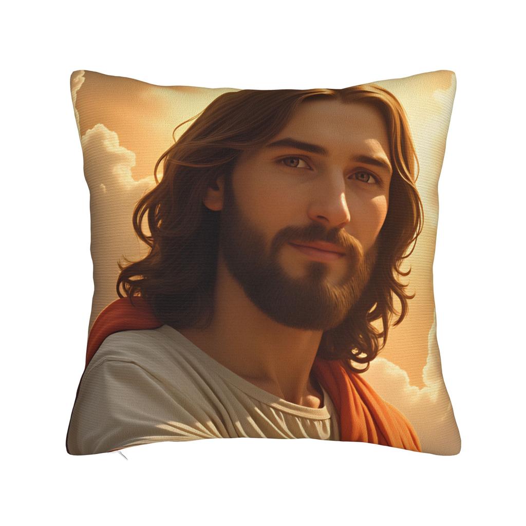 Cristo Jesus Kissenbezug Druck Kissenhülle Für Stuhl Sofa Heimdeko Retro Trendige Kissenbezüge