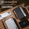 RFID Anti-Theft Passport and Card Holder, Waterproof Large Capacity Travel Document Organizer