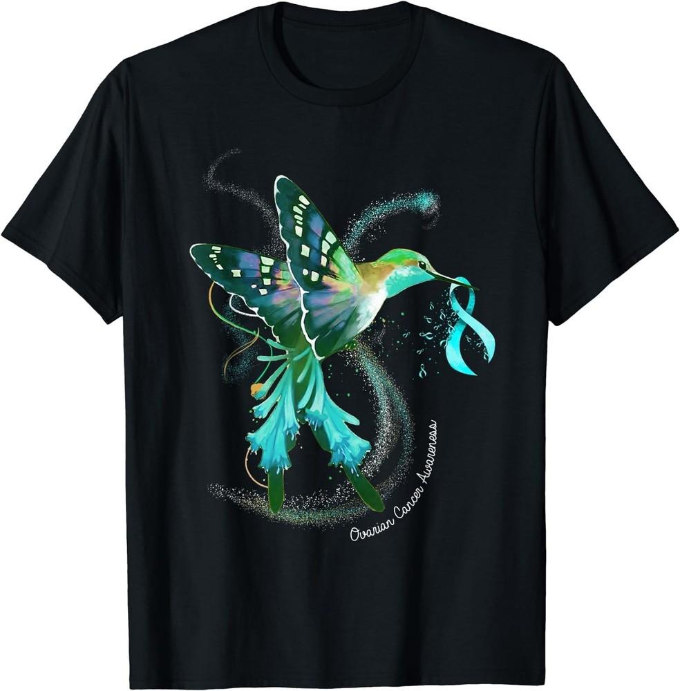 Hummingbird Ovarian Cancer Awareness T-shirt