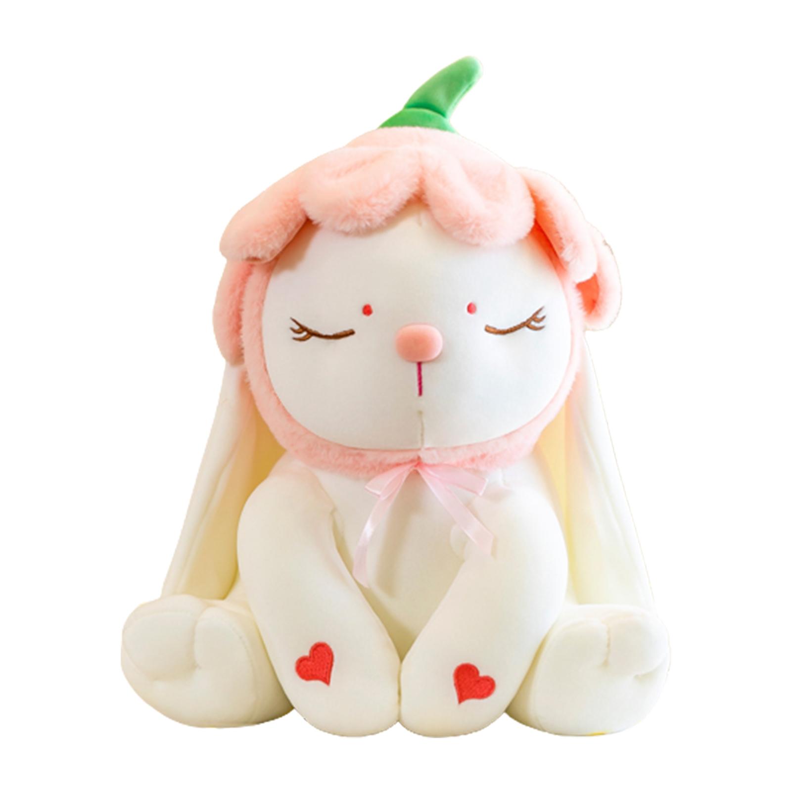 

Rose Rabbit Anime Character Stuffed Toy Soft Cuddly Friends Baby Sleeping Pillow Open One s Eyes