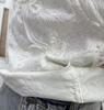 French Retro One-Shoulder Pearl Strap Lace Top with Chest Pads