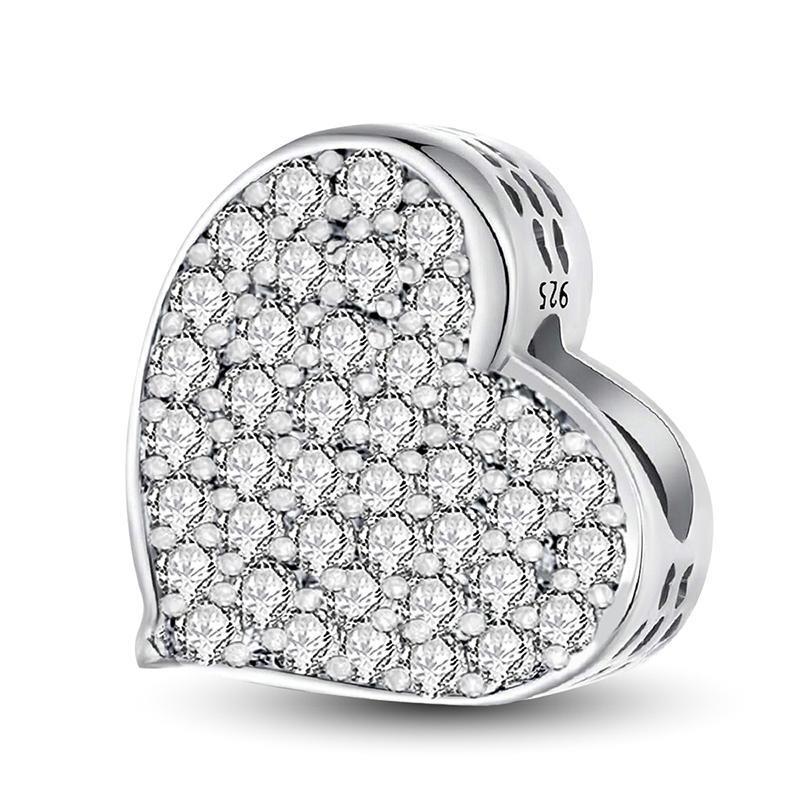 Fit Pan Original Bracelets Flower Family Pink Cake Star Love Heart Series Copper Charms Beads Diy Birthday Jewelry Gift