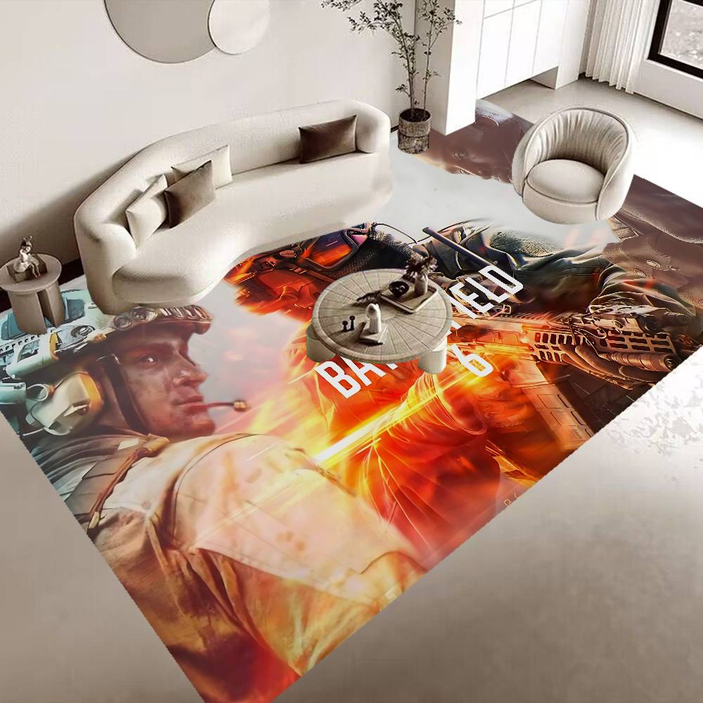 Tappeto per Corridoio Gioco Battlefield 6 Tappetino Antiscivolo per Lavanderia Decorazione Lavanderia Balcone Bambino Soggiorno Tappeto per WC