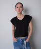 Reventina Soft V-Neck Tee_Black