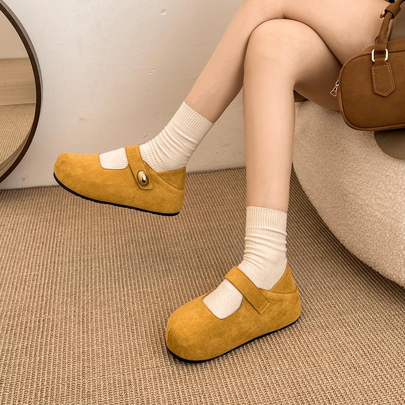Fashion All-Match Shoes Woman 2025 Modis Female Footwear Metal Chain Shallow Mouth New Cute Dress Buckle Summer Fashion Flat Metal Chain