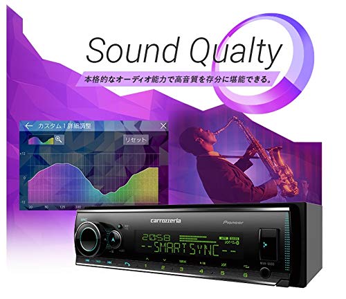 Pioneer Pioneer Audio 1D Mekaløs Bluetooth USB iPod iPhone AUX DSP Carrozzeria MVH-6600